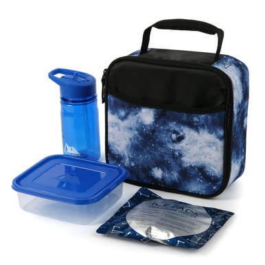 Arctic Zone Thermal Insulated Lunch Box Tote w/ BPA Free Container Blue